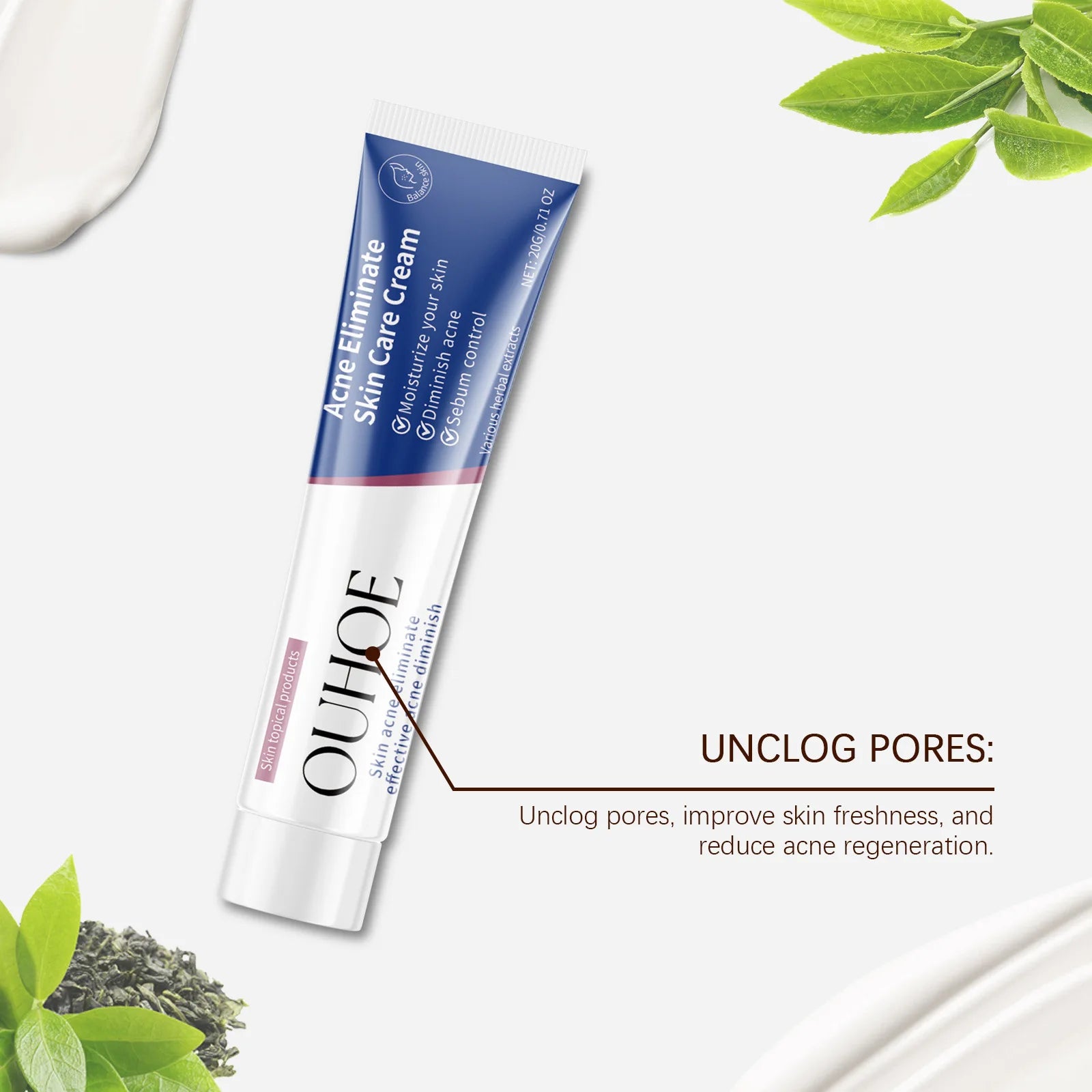 Pimple Acne Treatment Face Cream Oil Control Nourish Balance Refreshing Repairing Pimple Remover Acne Removing Cleansing Cream