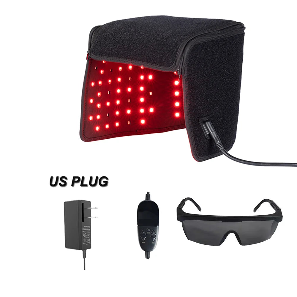 LED Red Light Therapy Hat For Hair Growth Red & Infrared Light Hair Growth Cap For Hair Loss Promote Hair Fast Regrow Care Cap