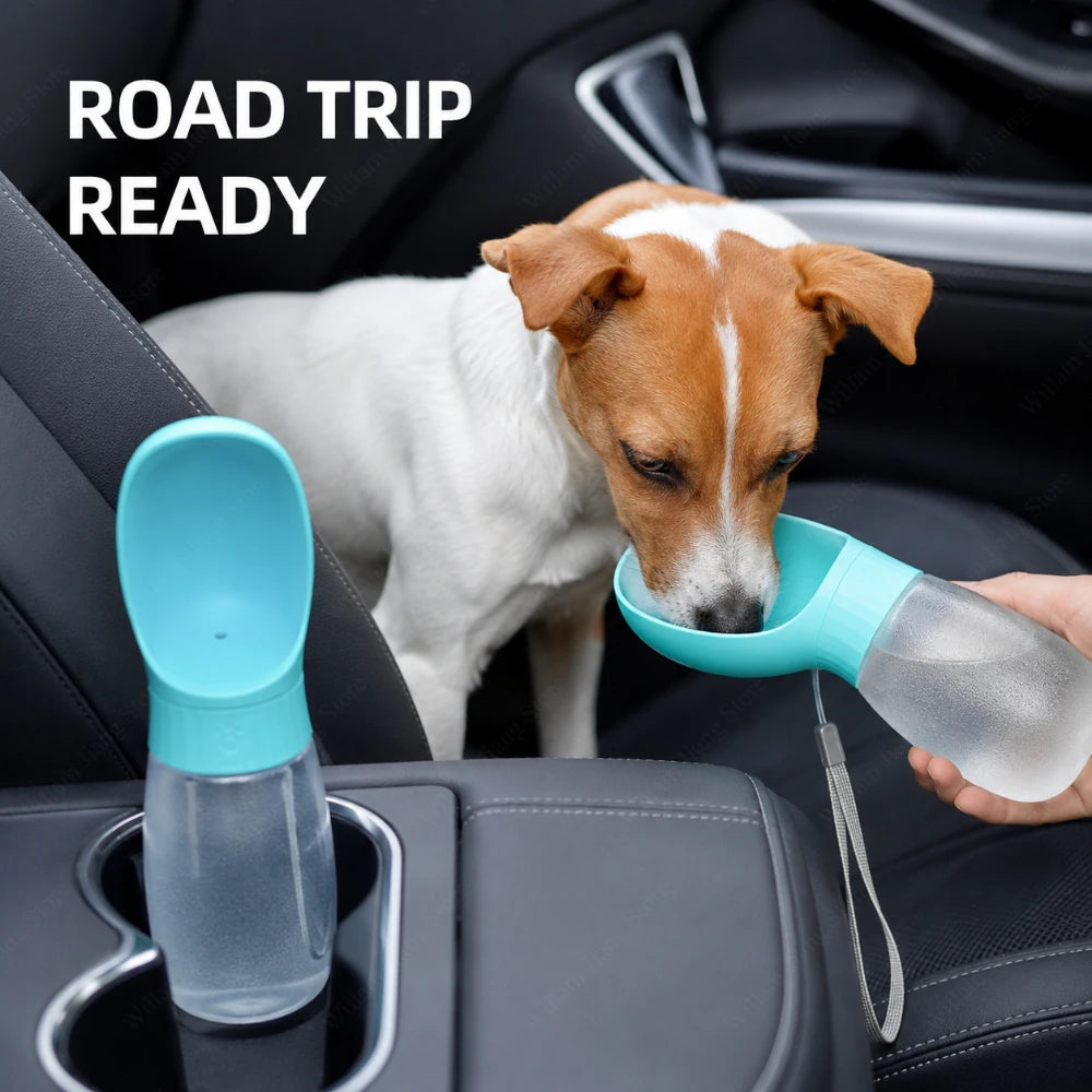 1PC 300ml 500ml Travel Pet Water Bottle Integrated Drinking Bowl Portable Dispenser for Dogs Cats Outdoor Travel and Activities