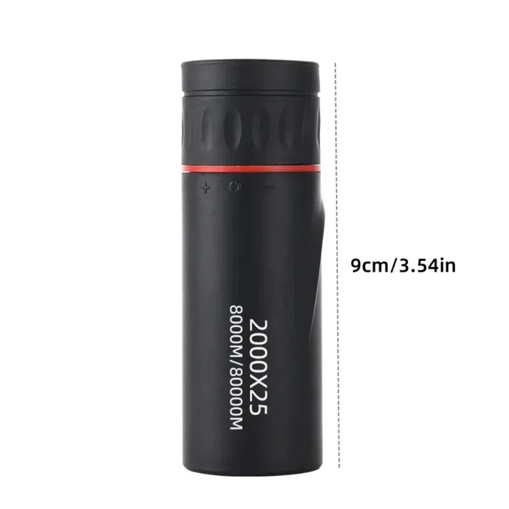 2000x25 HD Monocular Telescope Mini Portable Mobile Phone Telescope with Holder Outdoor Camping Hunting Birdwatching Telescopes