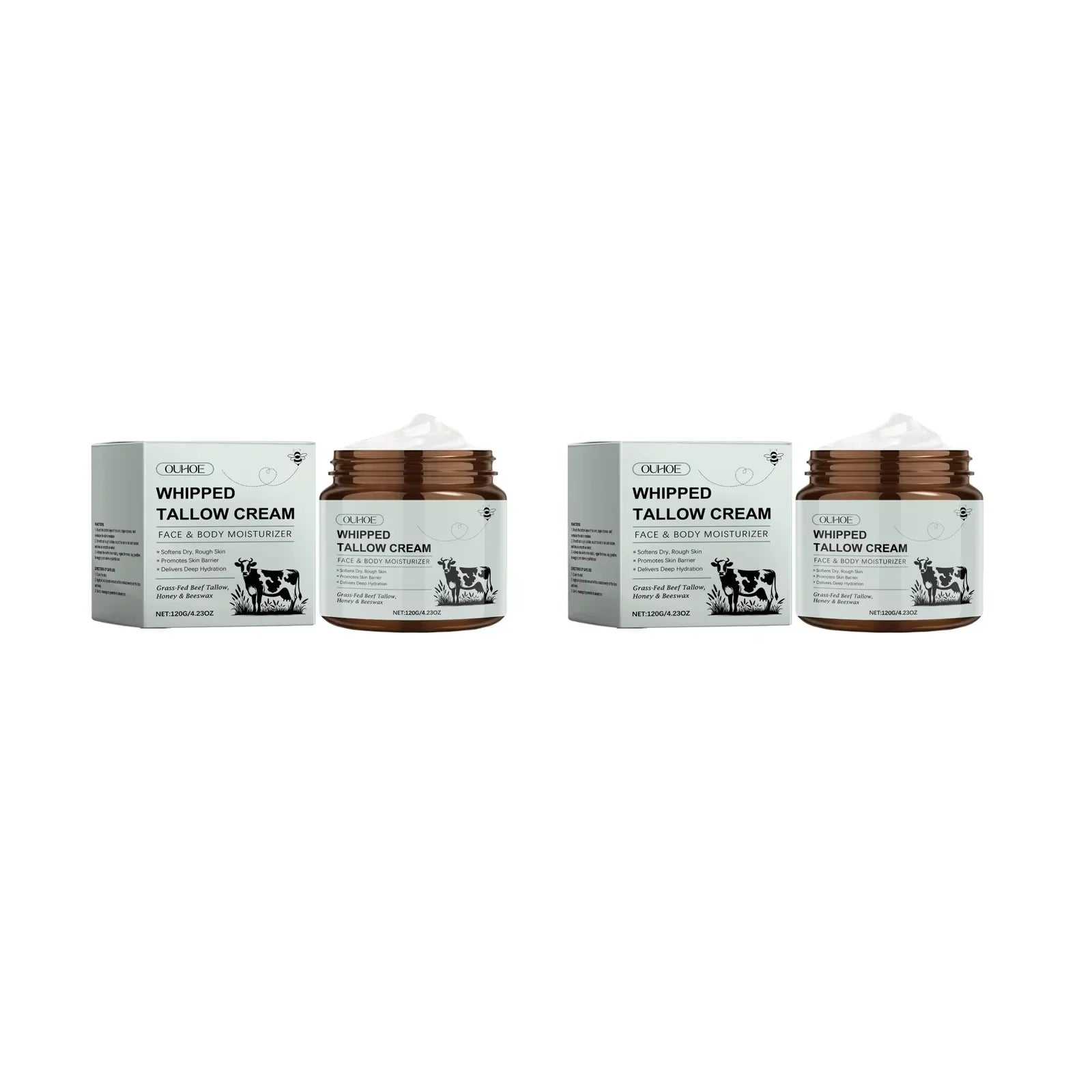 Whipped Tallow Balm Wrinkle Remover Fine Lines Anti Aging Brighten Improve Dryness Whitening Nourish Facial Moisturizing Cream