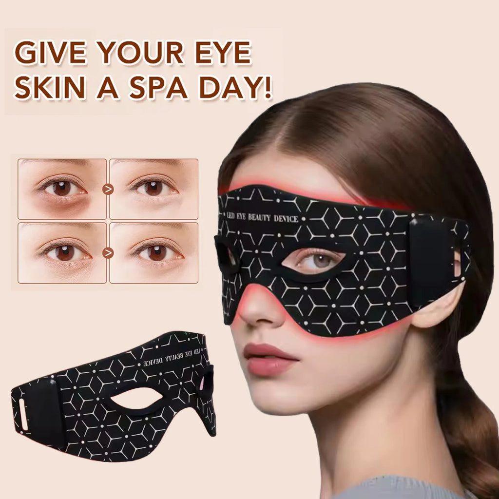 LED Eye Mask Eye Massager Beauty Care Device Eye Bags Remover Device 630NM 850NM Near Infrared Red Light Therapy Eye Mask Device