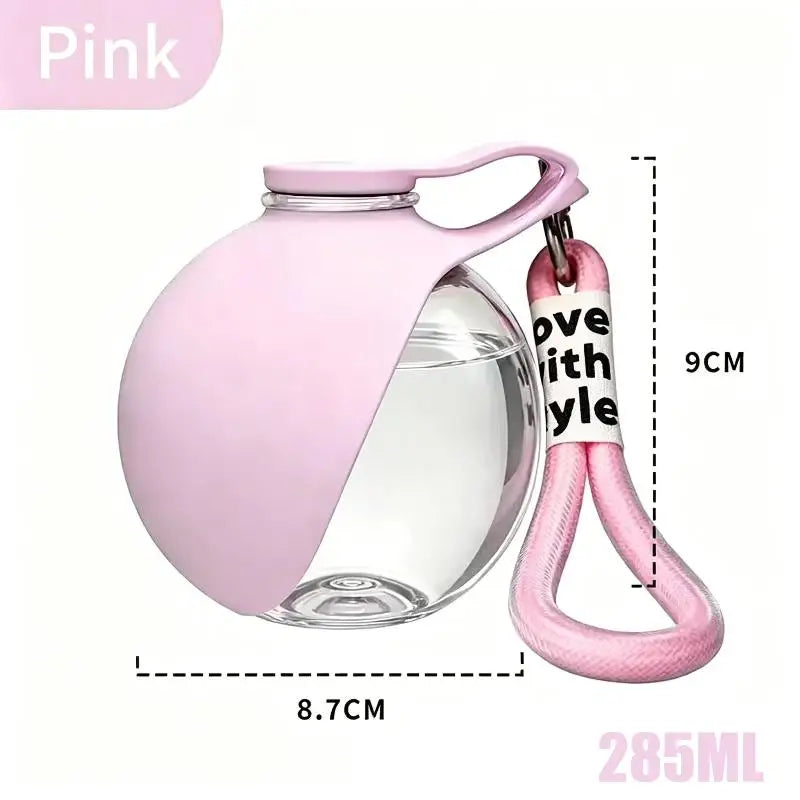 Portable Dog Drinking Bottle 285ML Built‑in Carry Lanyard Suitable For Walking Hiking And Outdoor Travels For Pets