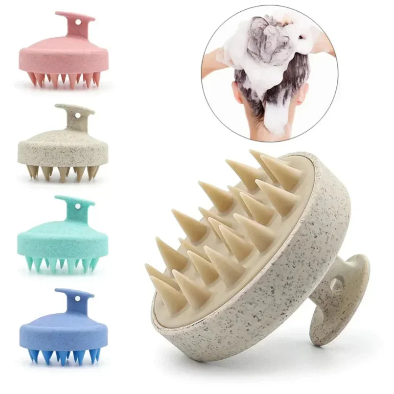 Silicone Shampoo Brush Body Massage Brush Bath Shower Brush Salon Hairdressing Tool Scalp Massage Comb Hair Washing Comb