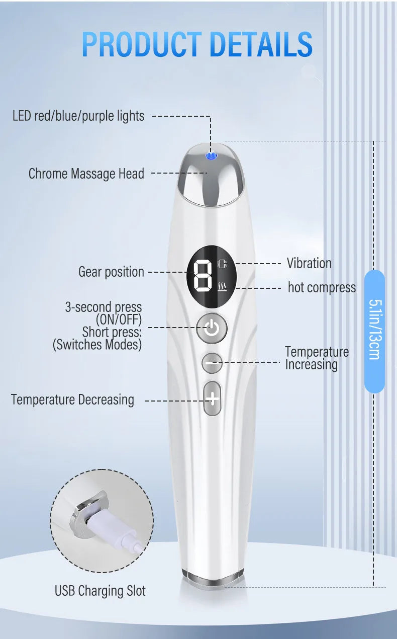 Electric Eye Massager Vibrating Eye Cream Essence Introducer Constant Eye Massager Face Eye Care Pen