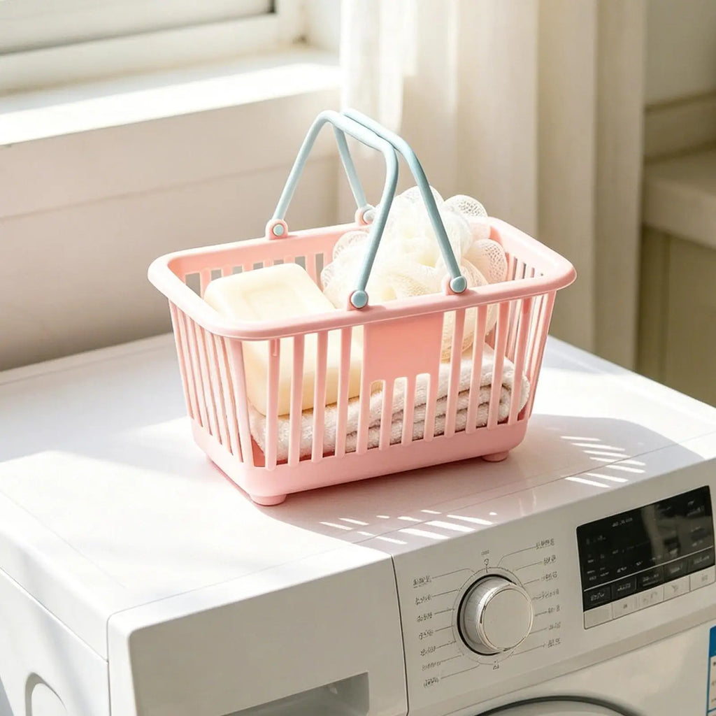 Small Storage Basket Storage Bin with Handles Tiny Baskets for Kids Toy Snack Desk Bathroom Home Shopping Dorm Kitchen Pantry
