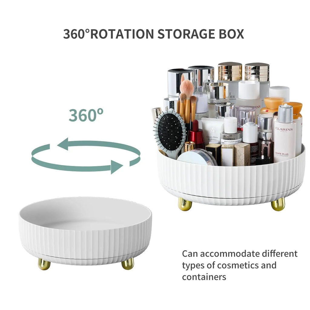 1PCS Cosmetic Perfume Organizer, 360° Rotating Cosmetic Organizer, Large Capacity Cosmetic Organizer for Living Room Bedroom.