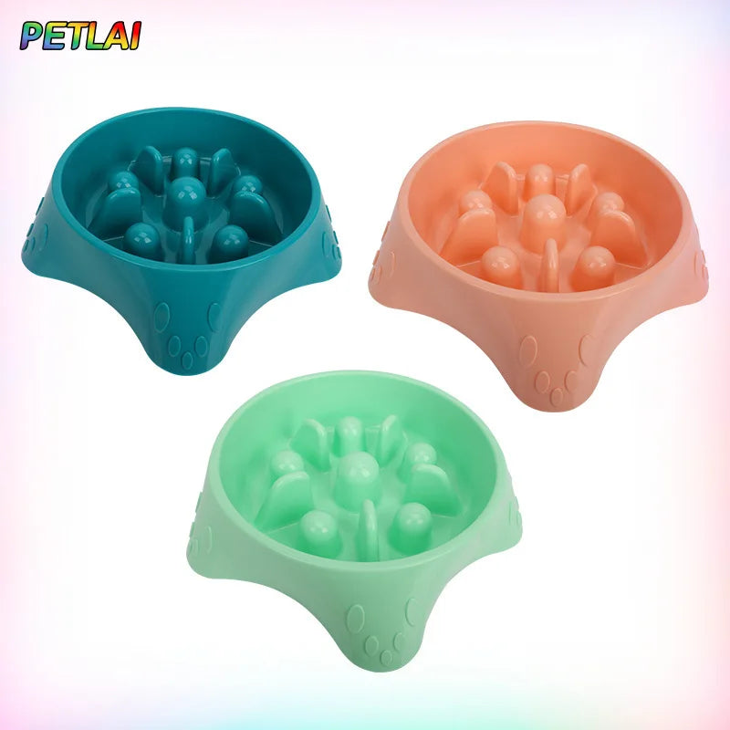 Dog Slow Feeder Slow Food Bowl  Anti-Choking Anti-tipping Delay eating Anti-slip pet food bowl easy to clean Slow down eating