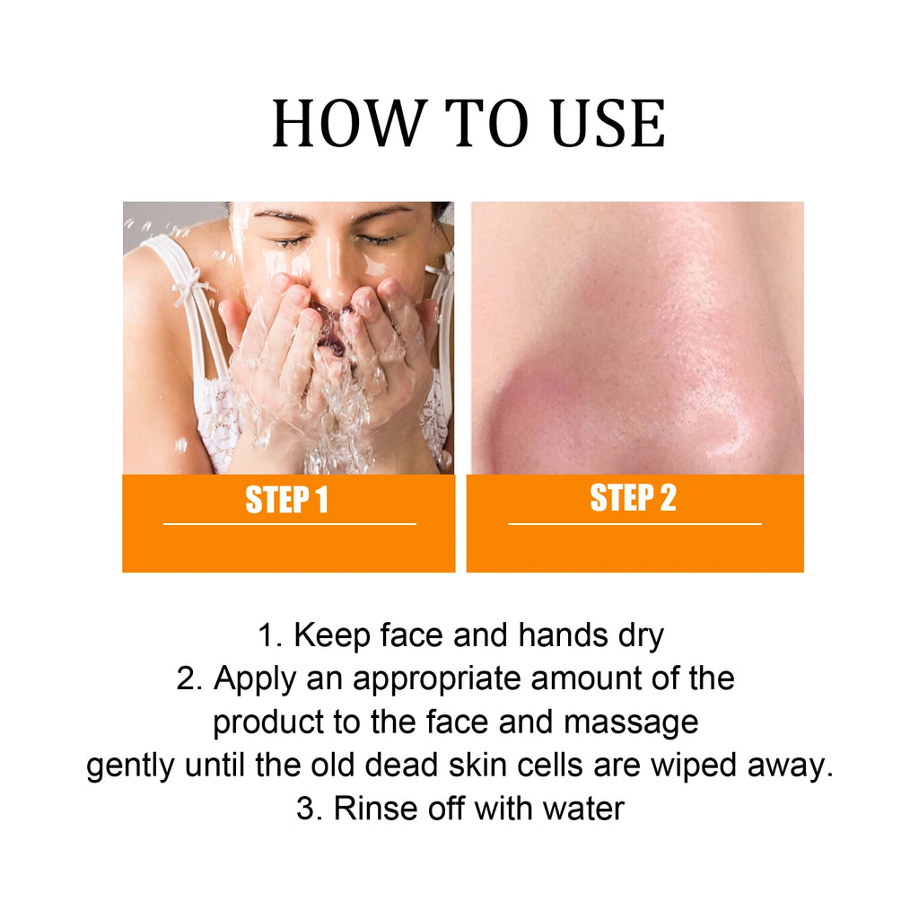 Blackhead Remover Gel Exfoliating Cleansing Gel Deep Pore Cleanser Remove Dead Skin Oil Control Shrink Pores Facial Skin Care
