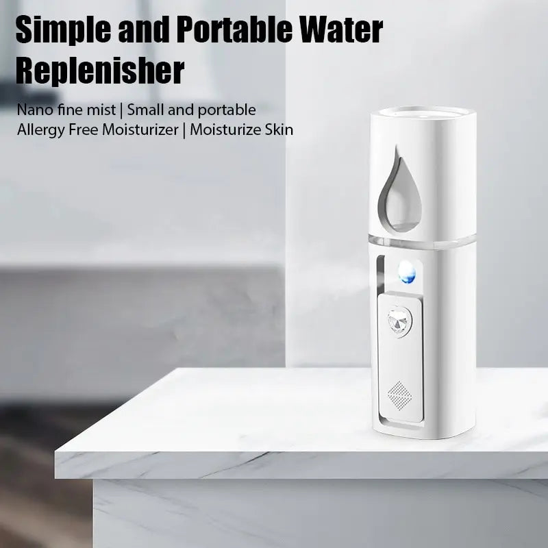Mini Cold Mist Nano Sprayer Portable Handheld Facial Sprayer Moisturizing and Nourishing Skincare Tool Suitable for Face