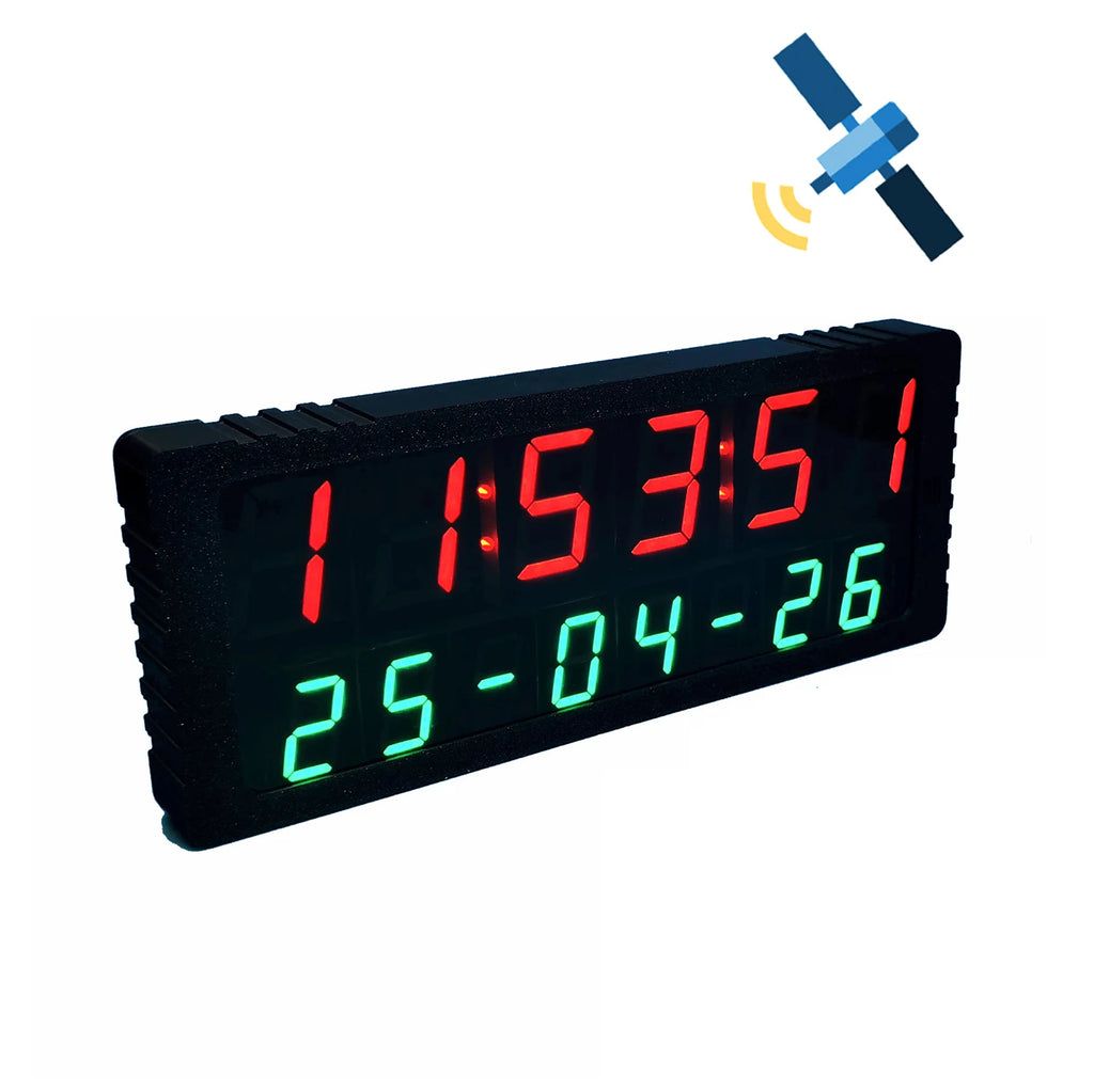 GPS Clock Satellite Timing Electronic Clock Digital Display TIME Year Month Day Hour Minute Second Alarm Clock Typec USB Power