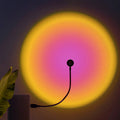 Sunset Lamp USB Rainbow Projector Atmosphere Night Light Home Decoration Photography Lighting Coffee Shop Wall Decor Lamp