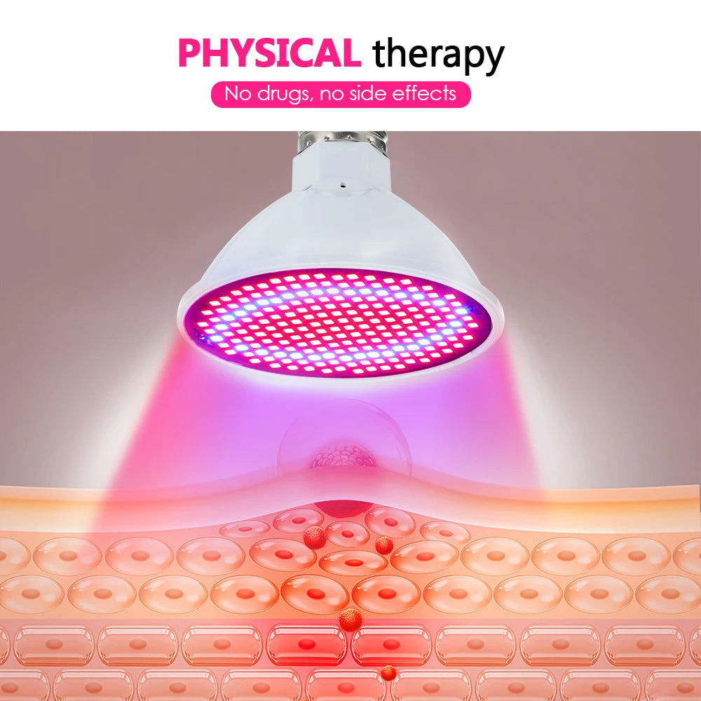 New LED Photon Beauty Lamp Face Wrinkle Removal Anti-Aging Device Red Blue Light Acne Removal Firming Skin Home Beauty Device