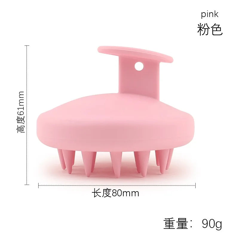 Full Silicone Scalp Brush Hair Massage Scalp Scrubber Shampoo Brush Scalp Massager