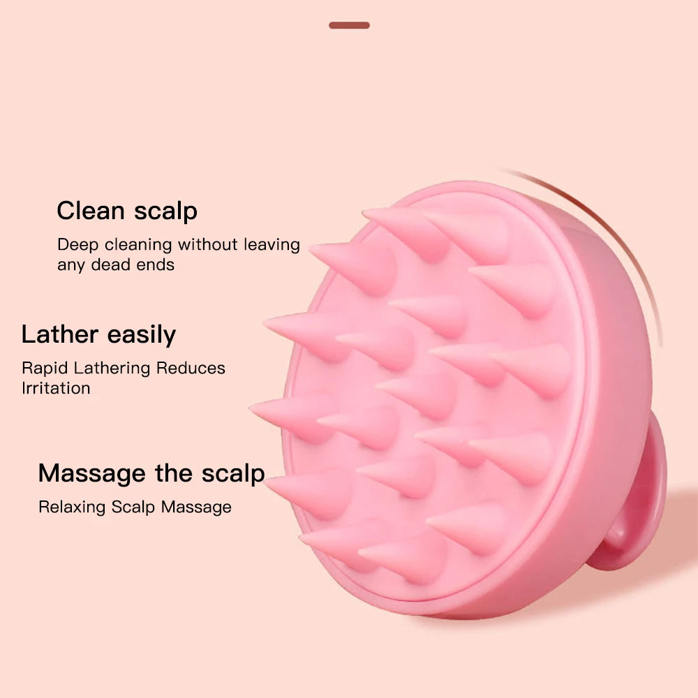 Silicone Scalp Massager Shampoo Brush Scalp Brush for Hair Growth / Dandruff Removal, Hair Scrubber Scalp Stimulator Exfoliator