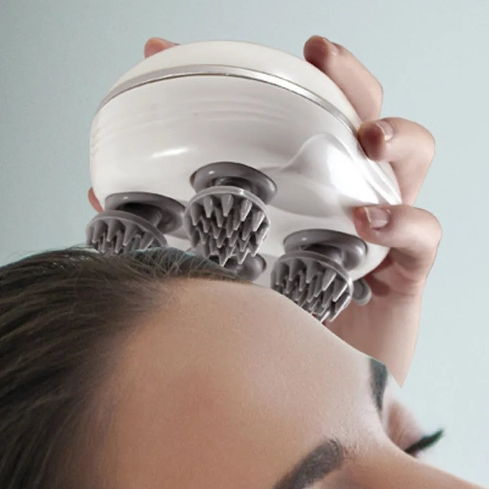 Muscle Massager Electric Head Massager Scalp Relax Vibration Scalp Massager Kneading Rechargeable Head Massage Machine Women/Men