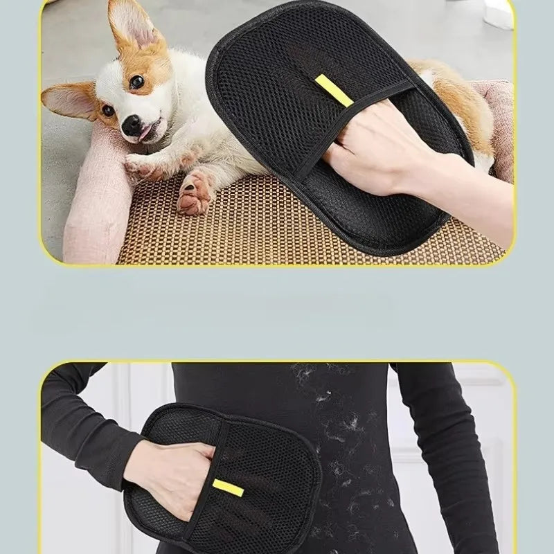 Pet Hair Remover Portable Washable Clothes Hair Dehairing Gloves Pet Cat Dog Hair Removal Cleaning Products Pet Accessories