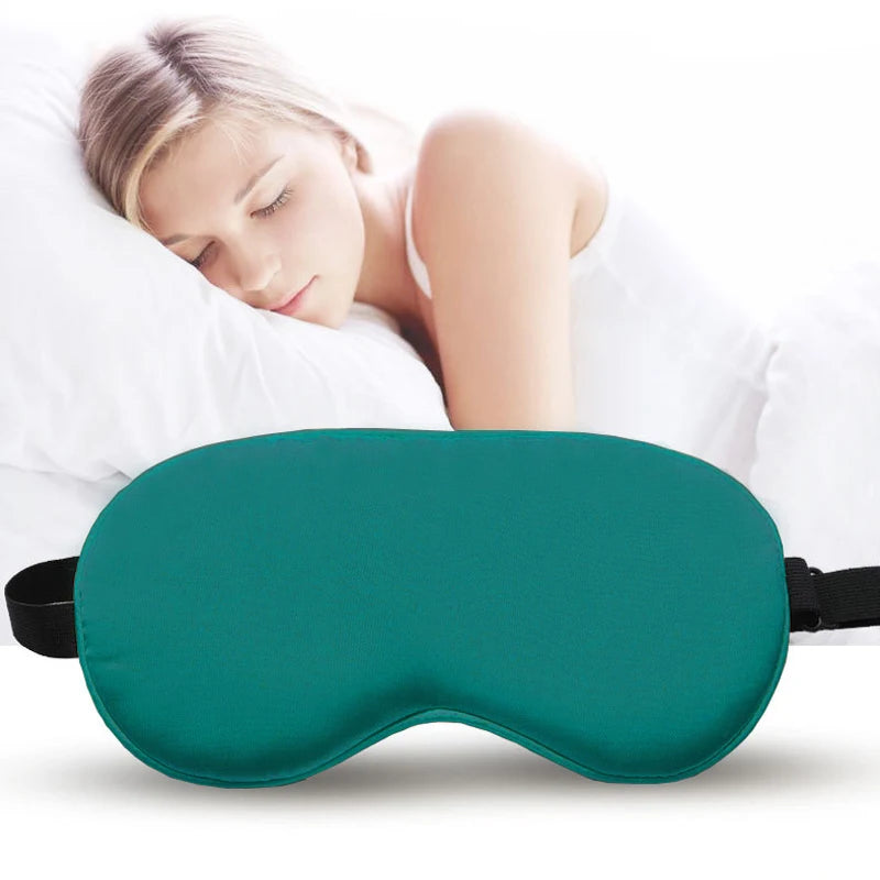 USB Heated Eye Mask Silk Sleeping Mask for Eyes Heating Eye Cover Travel Eyeshade Blindfold Warming Eye Masks