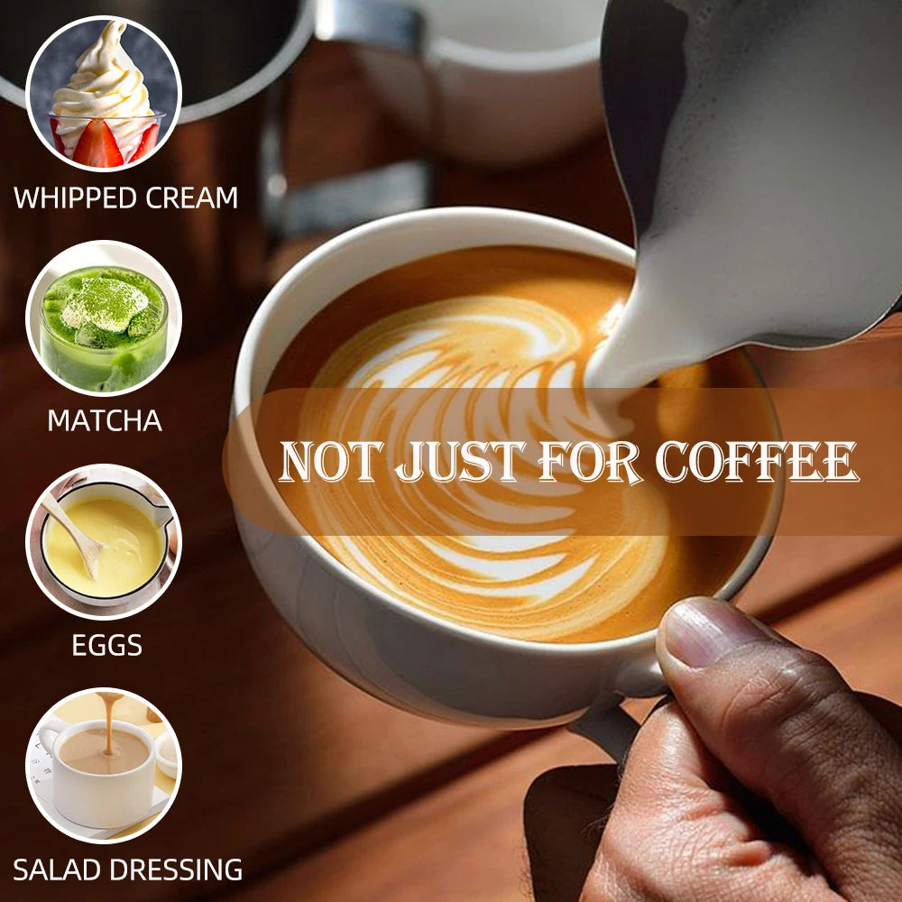 Electric Milk Frother Electric Milk Frother Coffee Mini Foamer Maker Egg Beater Black Kitchen Small Power