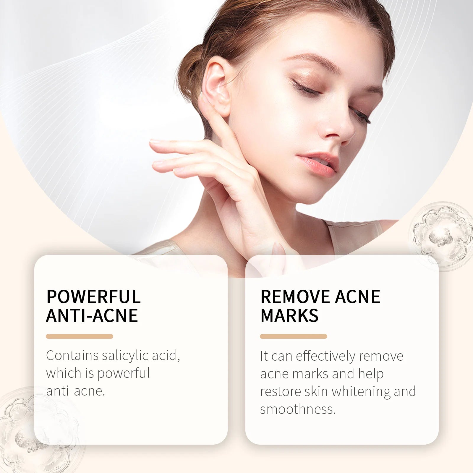 Acne Removal Serum For Women Treats Acnere Gulate The Water Oil Balance Refine Pores Gentle Soothing Salicylic Acid Essence 1set