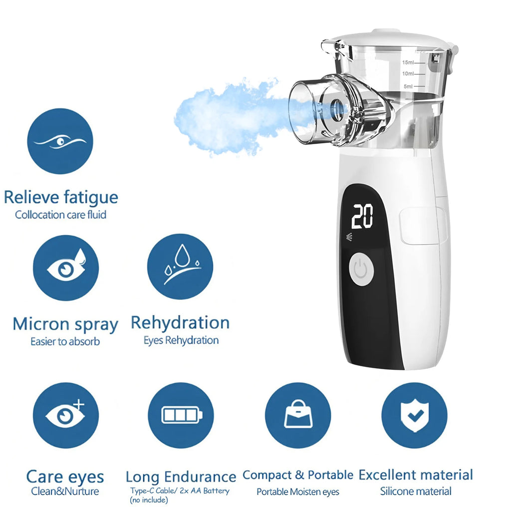 Mini Portable Hydrating Beauty Spray - Nano Cold Spray Facial Steamer Skin Moisturizing Device