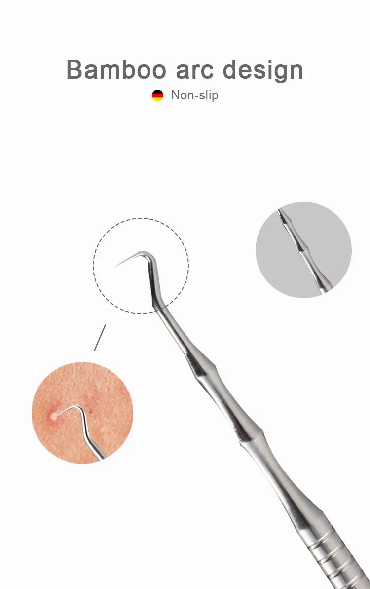 Beauty Artifact Blemish Extractor Remover Needle Tool Acne Blackhead Removal Needles Pimples Blackhead Clip Tweezers
