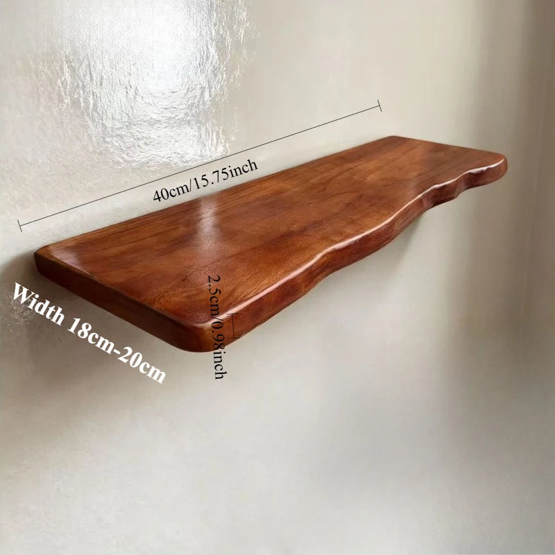 Floating Shelves for Wall Farmhouse Wooden Shelves Live Edge Shelf with Unique Natural Grain for Living Room Bedroom Kitchen