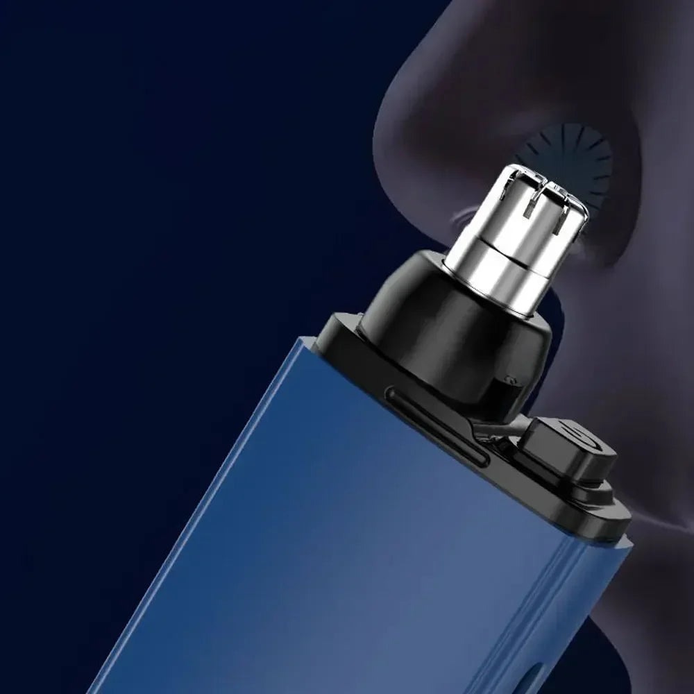 USB Rechargeable Electric Nose Hair Trimmer Nose Hair Razor Washable Nose Shaver Machine With Cleaning Brush for Men and Women