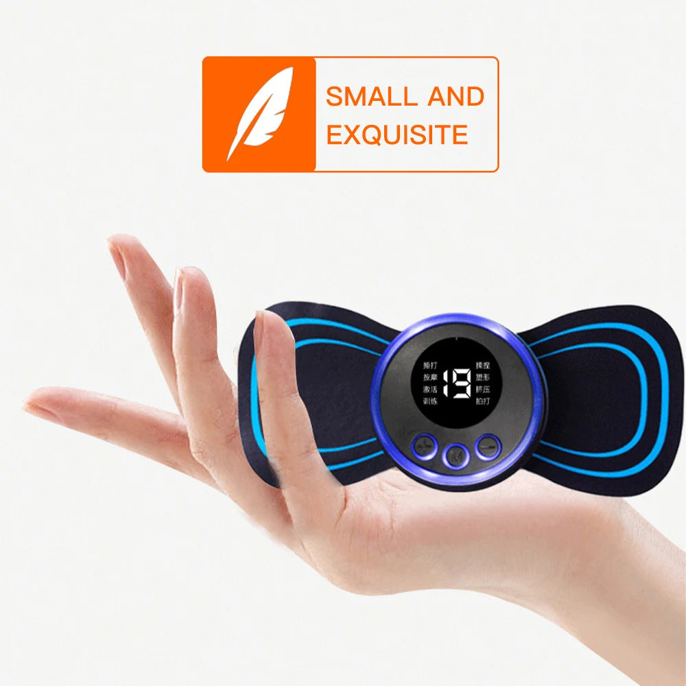 EMS Neck Massager Electric Neck Stretcher Cervical Muscle Pain Relief Shoulder Relaxation Massage Patch Mini Neck Massager Patch
