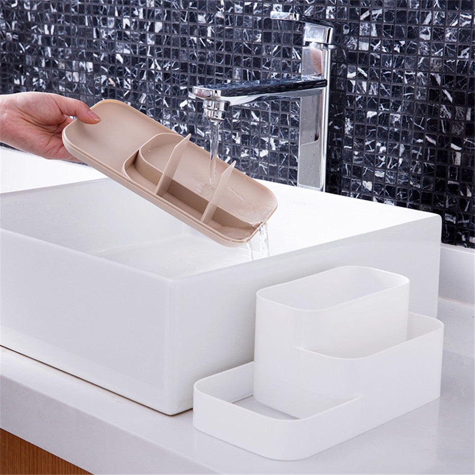 Creative Makeup Organizer Box with Drawer for Dressing Table Storage