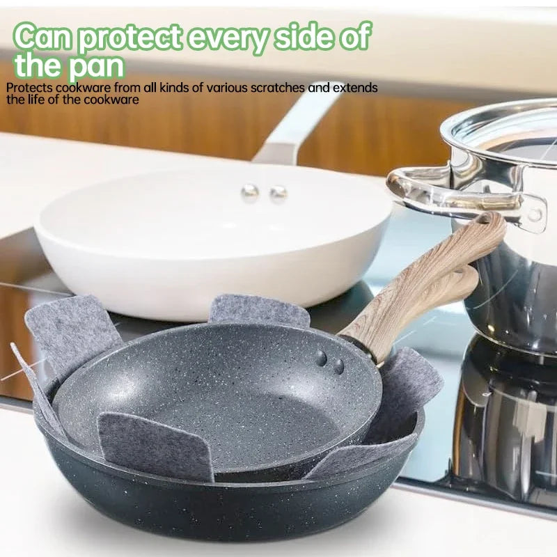 Pot and Pan Protectors 3/12pcs Dividers Pads Stacking Pan Protectors Pan Separators Pads for Protecting Separating Pots and Pans