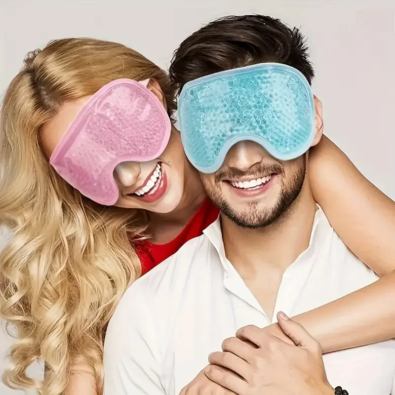 Reusable Cooling Eye Mask for Puffy Eyes, Migraine Relief, and Eye Fatigue - Gel Eye Mask with Cold Therapy and Eye Ice Pack