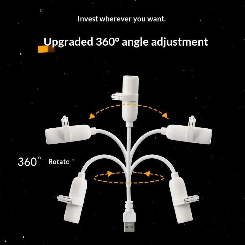 Galaxy Projector USB Powered Multi Planet, Flexible Neck for Bedroom Romantic Night Use, Starry Sky Light for Kids Adults Gift