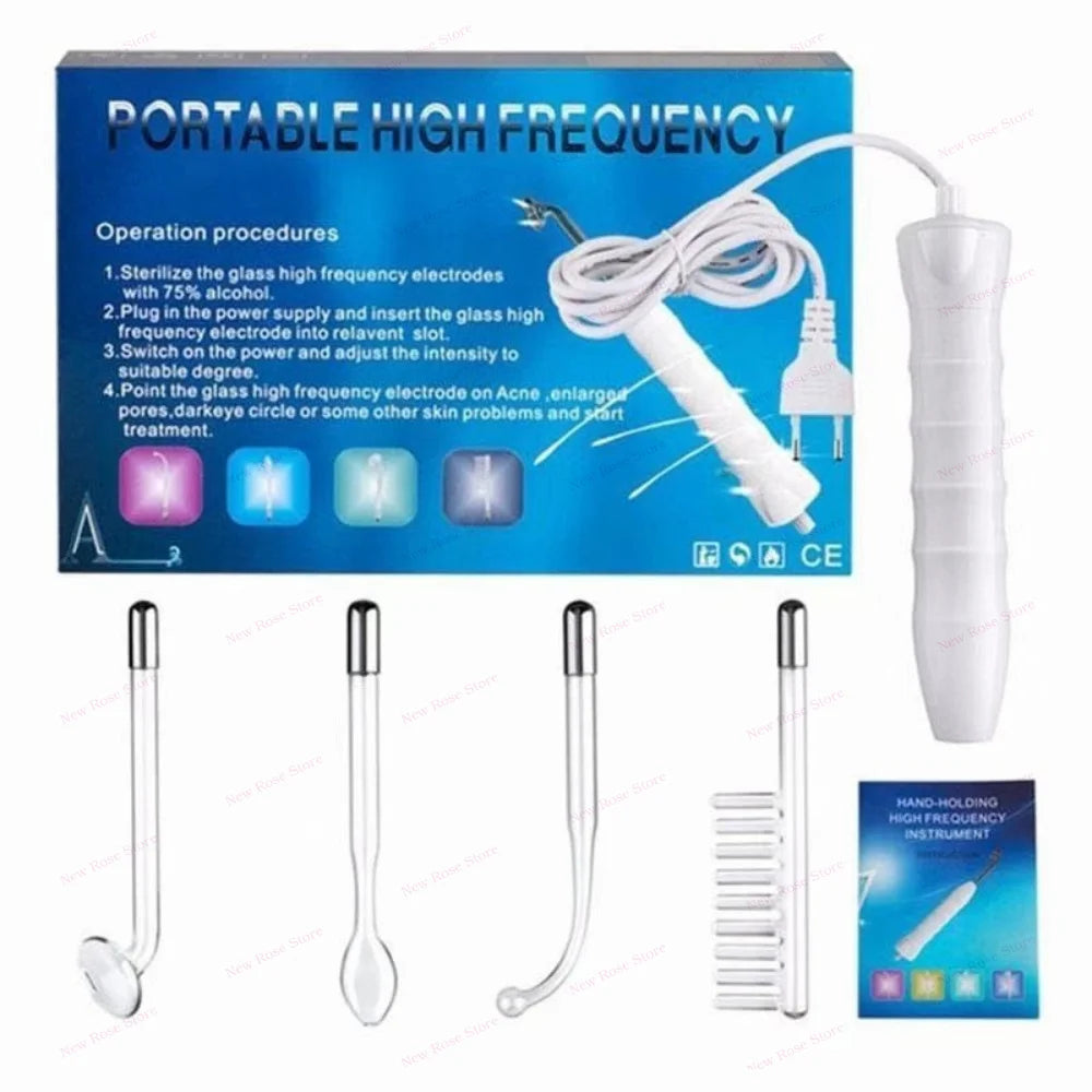 High Frequency Facial  Massage Wand Home Use Skincare Device High Frequency Beauty Care Machine