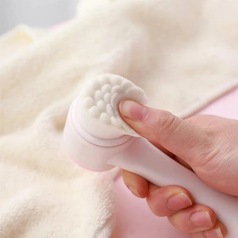 Facial Cleansing Brush Manual Massage Facial Brush Soft Bristles Exfoliator Double Sided Face Wash Brush 3D Double Silicone