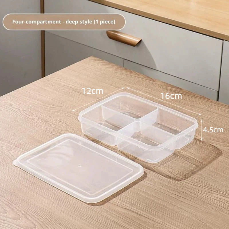 Refrigerator Food Storage Containers, Suitable For Meat And Other Food, Food-grade Airtight Containers, 2/4/6 Compartments.