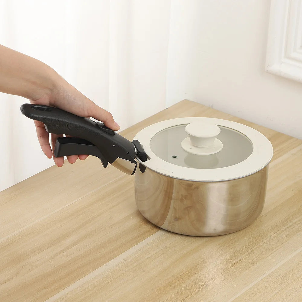 Pot and Pans Handles Food-Grade Material Handles Anti-Scalding Removable Handle Detachable Cookware Handle Kitchens Accessories