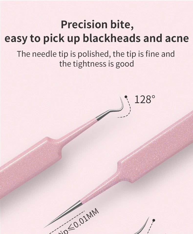 Facial Acne & Blackhead Remover Beauty Set Pimple Extractor Kit