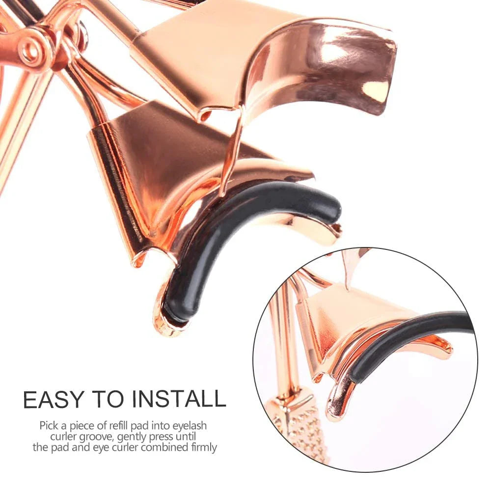 24/50 Pcs Eyelash Curler Refill Eyelash Curler Pad Silicone Rubber Curler Replacement Refill Pad for Universal Eyelash Curler