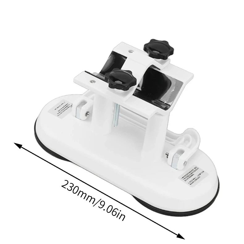 Hands-Free Massage Gun Holder with Double Suction Base, Adjustable Fascia Gun Mount for Muscle Recovery and Fitness Relaxation