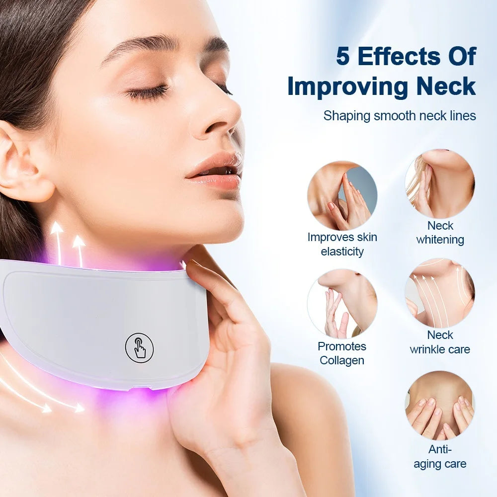 Neck Anti-aging Mask Skin Tightening Lifting Neck Beauty Device Brighten Skin Rejuvenation Improve Neck Muslc Sagging