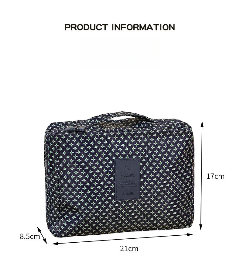 Waterproof Makeup & Toiletries Travel Bag for Women - Portable Cosmetic Organizer