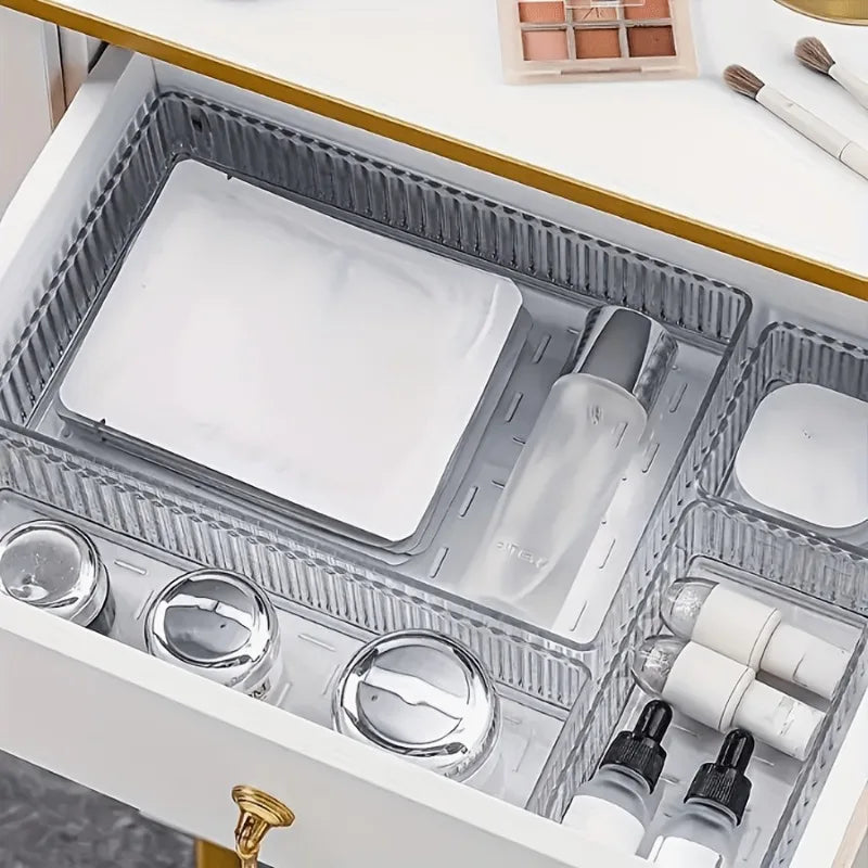 5 PCS Cosmetics Storage Box Built-In Drawer Organize Box the Table Suitable for Beauty Office Stationery Miscellaneous Storage