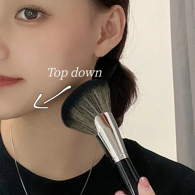 New Face Sculpting Brush Makeup Brushes Large Cosmetics Face Cont Bronzer Oblique Powder Blush Brush Face Make Up Tools