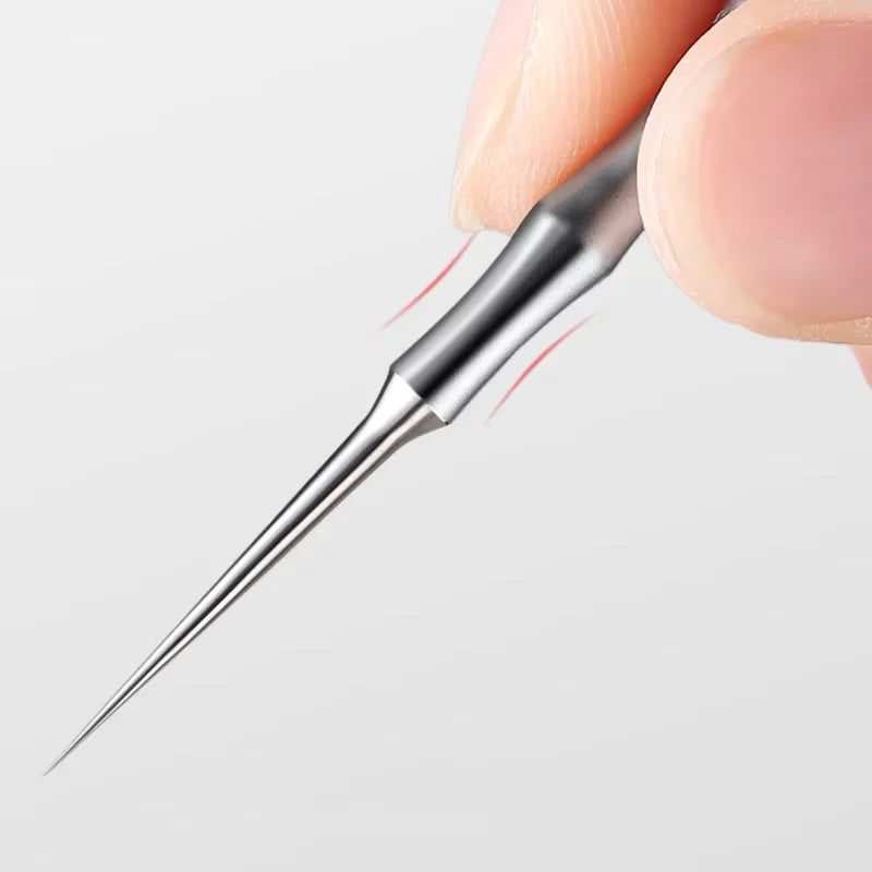 Teenitor Pimple Extractor Acne Treatment Tool Surgical Grade Blackhead Comedone Removal 2-in-1 Tool for Face Nose Blackhead Extr