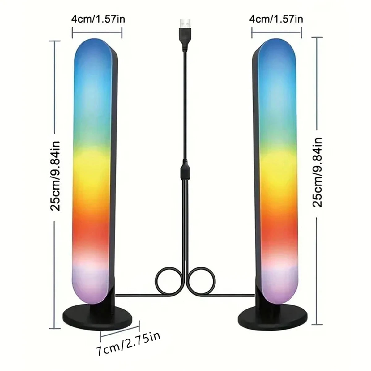 Smart Led Strip Lights With Remote Control Music Rgb Desk Lamp With Remote Light Night Home Decor Living Room For Gaming TV