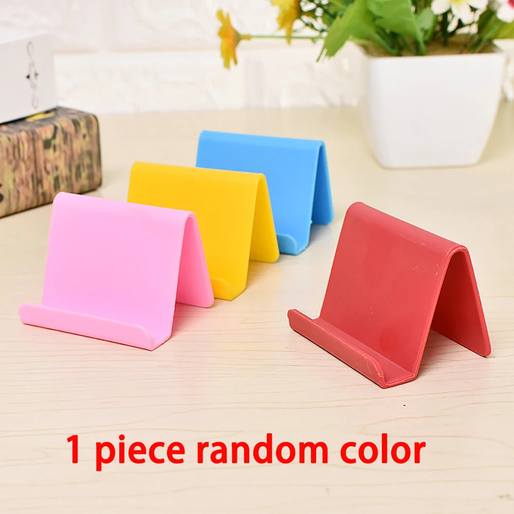 Mini Portable Kitchen Phone Holder Universal Movable Mini Lazy Bracket Fashion Convenience Cellphone Mount Plastic Stand