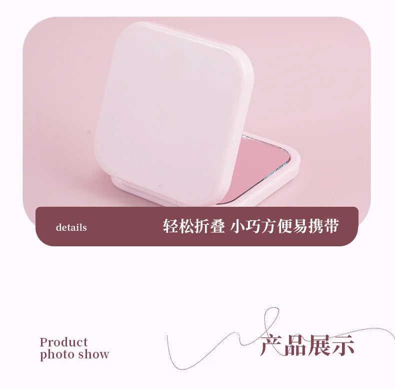 Round Mini Makeup Mirror Dustproof Small Makeup Mirror Gift For Birthday