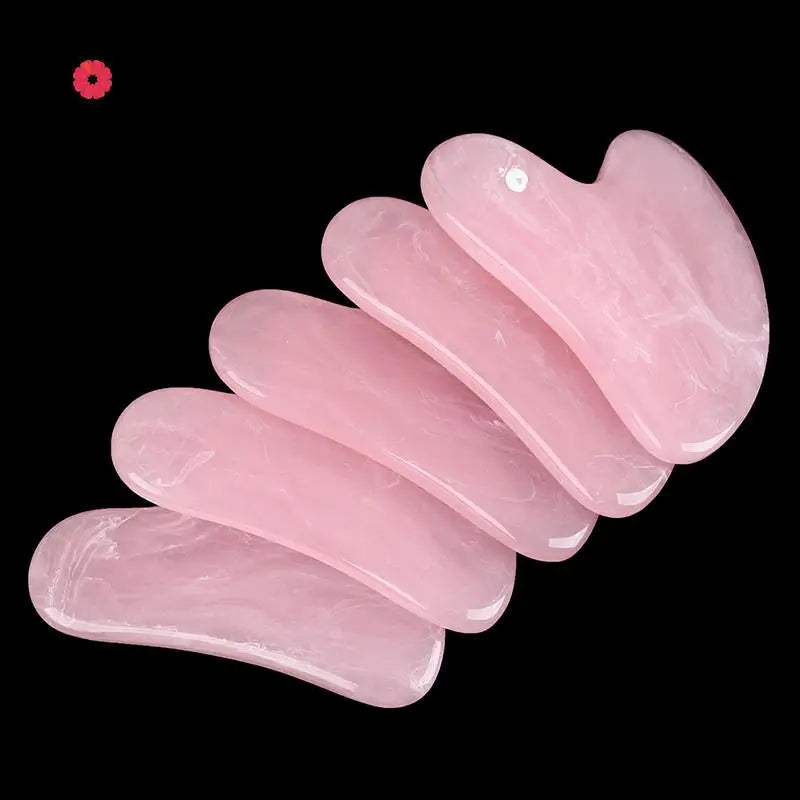 1pc Guasha Scraping Massage Scraper Face Massager Acupuncture Gua Sha Board Resin 7.8x5.4cm
