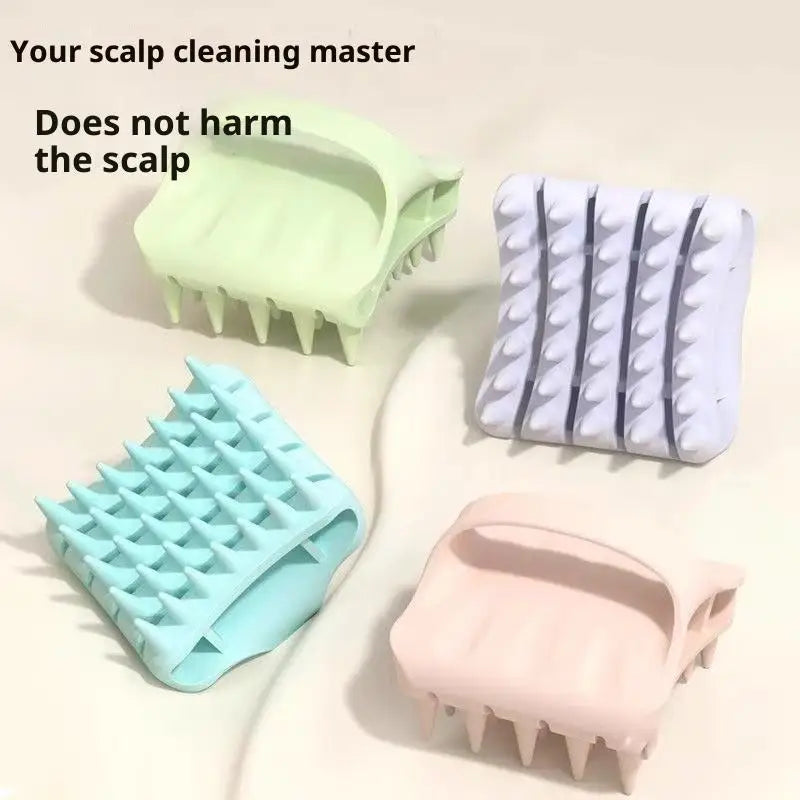 Shampoo Brush Head Scalp Massage Comb With Handle Hair Washing Comb Body Massage Brush Bath Shower Brush Salon Hairdressing Tool